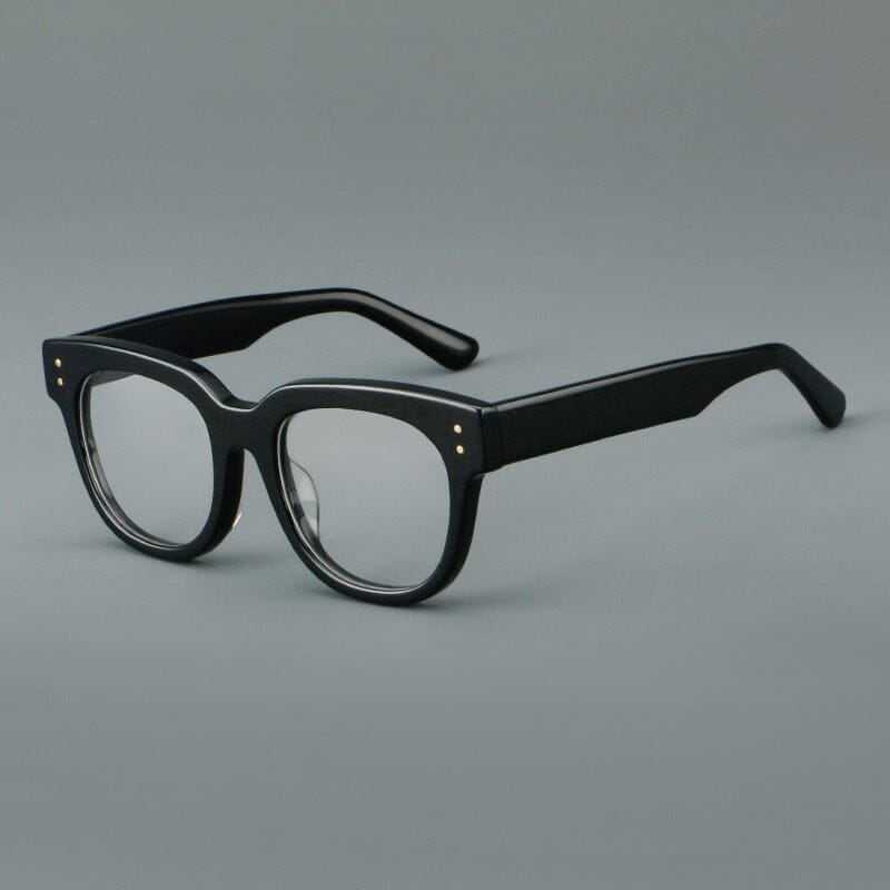 Abbas Vintage Acetate Glasses Frames Round Frames Southood Black 
