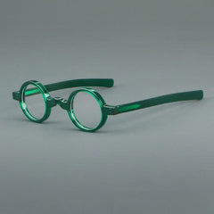Ace Retro Acetate Glasses Frame Round Frames Southood Green 