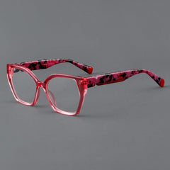 Ada Acetate Cat Eye Glasses Frame Cat Eye Frames Southood Rose red 