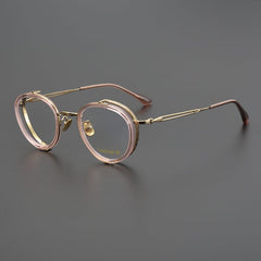 Adler Round Titanium Glasses Frame Round Frames Southood Pink 