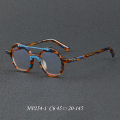 Adyna Double Beam Glasses Frame Round Frames Southood Leopard blue 