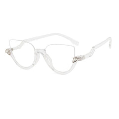 Ag Vintage Semi-Rimless Cat Eye Glasses Frame Cat Eye Frames Southood Clear 