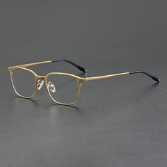 Aguirre Vintage Alloy Eyeglasses Frame Geometric Frames Southood Gold 