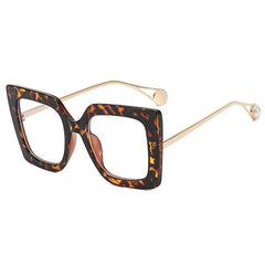 Aimee Vintage Square Glasses Frames Rectangle Frames Southood Leopard 