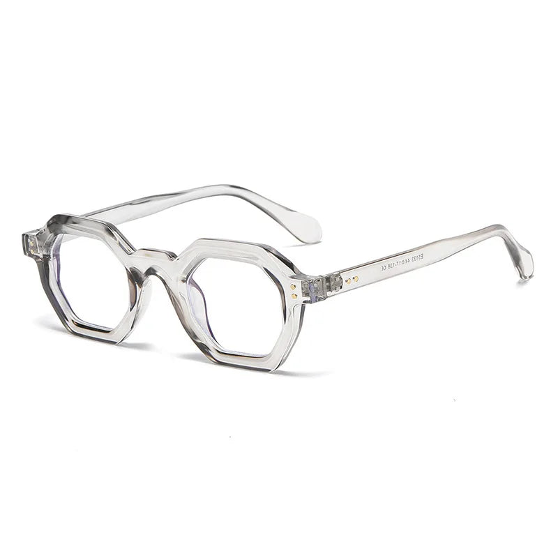 Akira Polygon Fashion Glasses Frame Geometric Frames Southood Grey 