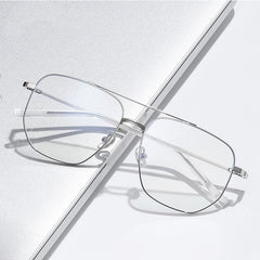 Al Metal Double Bridges Glasses Frame Rectangle Frames Southood 