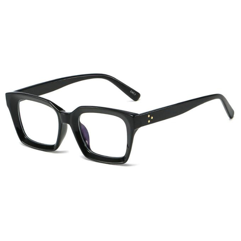 Albert Geometric Glasses Frames Rectangle Frames Southood C4 Black 
