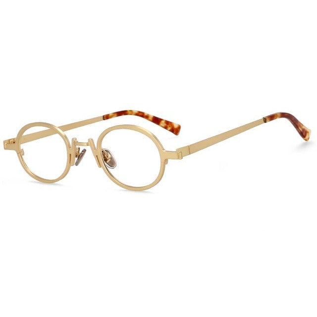 Gold personality glasses hotsell