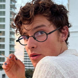 Alden Personality Brand Quality Metal Punk Glasses Frame oval frame Southood 