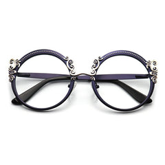Alexis Fashion Round Glasses Frame Round Frames Southood Purple 