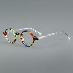 Alfie Vintage Small Acetate Frame Round Frames Southood Multicolor 