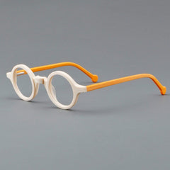 Alfie Vintage Small Acetate Frame Round Frames Southood Orange 