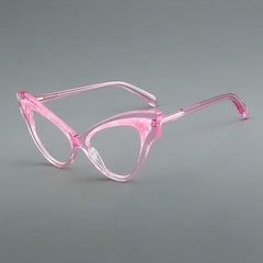 Alisa Retro Cat Eye Glasses Frame Cat Eye Frames Southood C2 Pink 