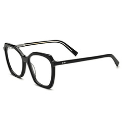 Allyse Acetate Rectangle Glasses Frame Rectangle Frames Southood Black 