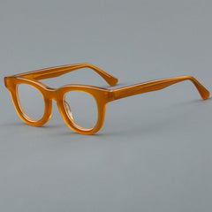 Almo Retro Acetate Glasses Frame Round Frames Southood Orange 