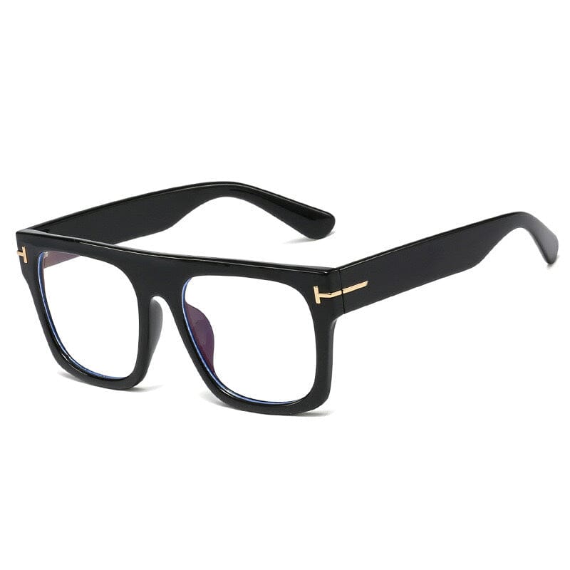 Alonso Unisex Rectangle Couple Glasses Rectangle Frames Southood C1 black 
