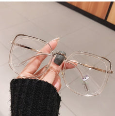 Alva Oversize Square Glasses Frame Rectangle Frames Southood Clear 