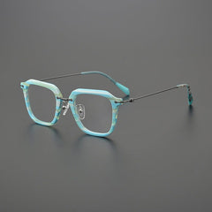 Amato Acetate Glasses Frame Rectangle Frames Southood Blue Stripe 
