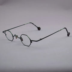 Ammon Retro Titanium Glasses Frame Geometric Frames Southood Black 