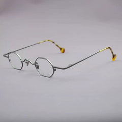 Ammon Retro Titanium Glasses Frame Geometric Frames Southood Gray 