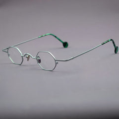 Ammon Retro Titanium Glasses Frame Geometric Frames Southood Silver 