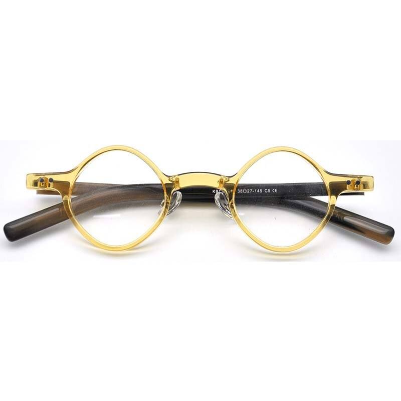 Anais Rhombus Small Acetate Glasses Frame Geometric Frames Southood Yellow 