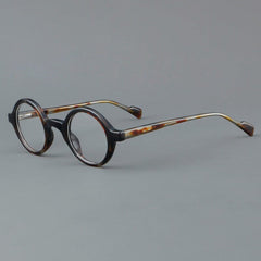 Andi Vintage Round Acetate Frame Round Frames Southood Leopard 