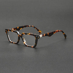 Andon Vintage Square Acetate Glasses Frame Rectangle Frames Southood Leopard 