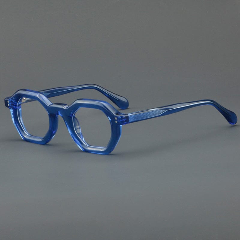 Ardel Retro Thick Acetate Glasses Frame Geometric Frames Southood Blue 