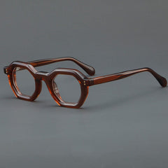 Ardel Retro Thick Acetate Glasses Frame Geometric Frames Southood Brown 