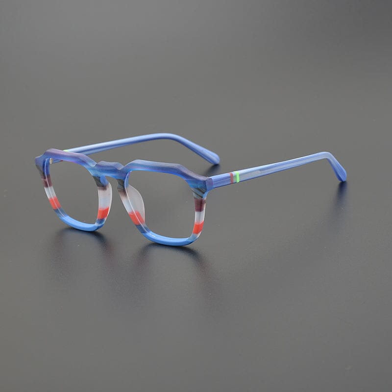 Arrio Acetate Rectangle Glasses Frame Rectangle Frames Southood Matte Blue 