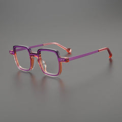 Arwin Retro Acetate Eyeglasses Frame Rectangle Frames Southood Purple Pink 