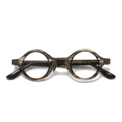 Ash Vintage Acetate Glasses Frame Round Frames Southood Tea Wood Grain 
