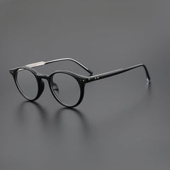 Ashlen TR90 Vintage Eyeglasses Frame With Sunglasses Clips Round Frames Southood 