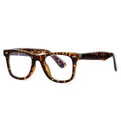 Aspen Retro Square TR90 Glasses Frame Rectangle Frames Southood Leopard 