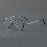 Aston Vintage Acetate Glasses Frame Round Frames Southood Gray black 