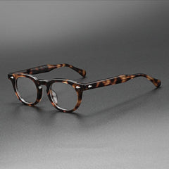 Atlas Vintage Acetate Glasses Frame Oval Frames Southood Leopard 