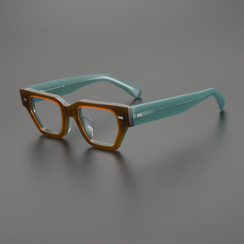 Aubrey Retro Acetate Glasses Frame Geometric Frames Southood Tea 