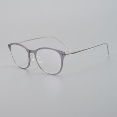 Augusta Ultra light Titanium Geometric Glasses Frame Cat Eye Frames Southood Light gray 