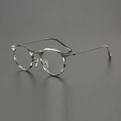 Ava Vintage Round Acetate Glasses Frame Round Frames Southood Stripe 