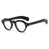 Axel Retro Acetate Glasses Frame Geometric Frames Southood Black 