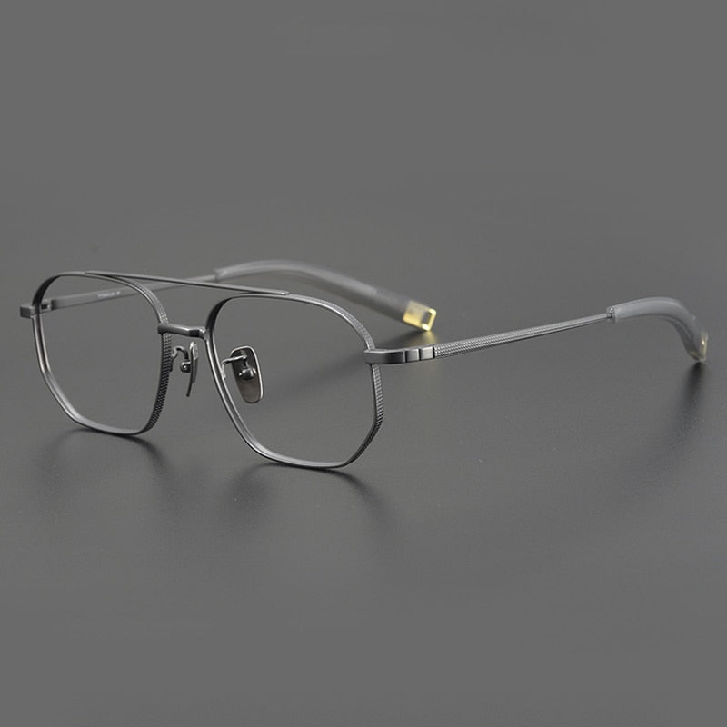 Axl Vintage Pilot Titanium Glasses Frame Aviator Frames Southood Gun 