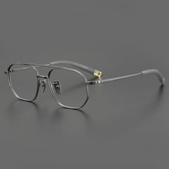 Axl Vintage Pilot Titanium Glasses Frame Aviator Frames Southood Gun 