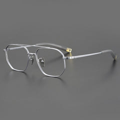 Axl Vintage Pilot Titanium Glasses Frame Aviator Frames Southood Silver 