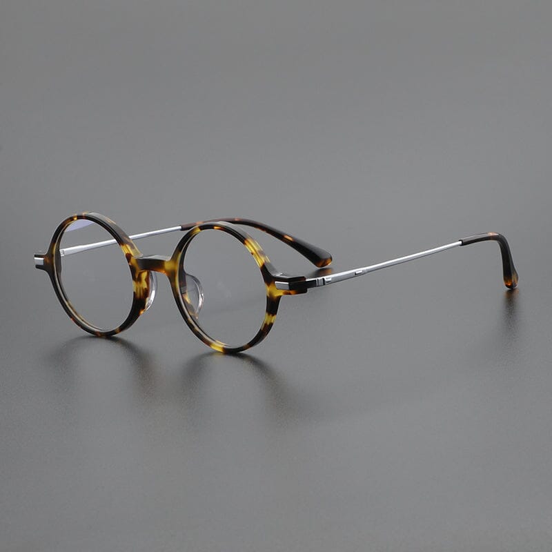 Bardo Vintage Acetate Glasses Frame Round Frames Southood Leopard 