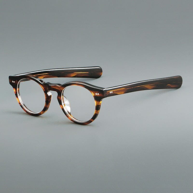 Basilio Round Acetate Glasses Frame Round Frames Southood Leopard Pre-order (shipping in eraly June) 