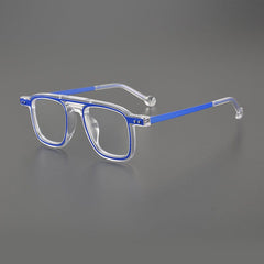 Beal Retro Acetate Eyeglasses Frame Aviator Frames Southood Clear Blue 