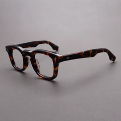 Bek Vintage Acetate Glasses Frame Rectangle Frames Southood Leopard 