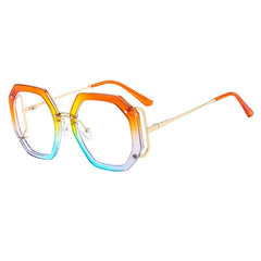Belle Polygon Round Glasses Round Frames Southood Rainbow 