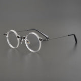 Ben Retro Round Acetate Optical Glasses Frame Round Frames Southood Clear 